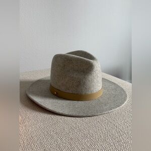 Lack Of Color Gray Fedora with Tan Band